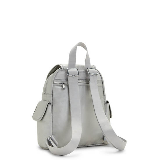 Kipling City Pack Mini Classic Metallic Hátizsák Titán | HU 1481NW